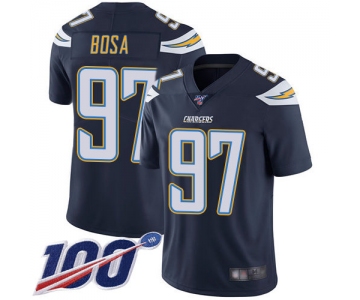 Chargers #97 Joey Bosa Navy Blue Team Color Men's Stitched Football 100th Season Vapor Limited Jersey