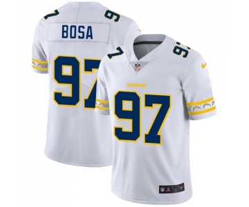 Los Angeles Chargers #97 Joey Bosa Nike White Team Logo Vapor Limited NFL Jersey