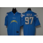 Men's Los Angeles Chargers #97 Joey Bosa Light Blue 2020 Big Logo Vapor Untouchable Stitched NFL Nike Fashion Limited Jersey