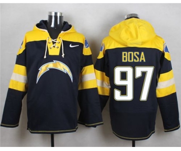 Nike Chargers #97 Joey Bosa Navy Blue Player Pullover Hoodie