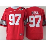 Ohio State Buckeyes #97 Joey Bosa 2015 Playoff Rose Bowl Special Event Diamond Quest Red 2015 BCS Patch Jersey