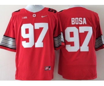 Ohio State Buckeyes #97 Joey Bosa 2015 Playoff Rose Bowl Special Event Diamond Quest Red Jersey
