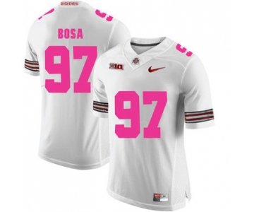 Ohio State Buckeyes 97 Joey Bosa White 2018 Breast Cancer Awareness College Football Jersey
