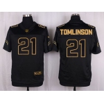 Nike Chargers #21 LaDainian Tomlinson Black Men's Stitched NFL Elite Pro Line Gold Collection Jersey