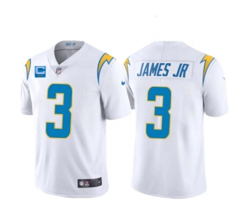 Men's Los Angeles Chargers 2022 #3 Derwin James Jr. White With 2-star C Patch Vapor Untouchable Limited Stitched Jersey