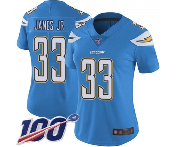 Nike Chargers #33 Derwin James Jr Electric Blue Alternate Women's Stitched NFL 100th Season Vapor Limited Jersey