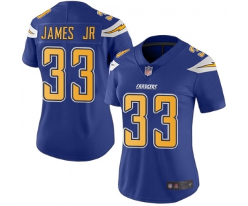 Nike Chargers #33 Derwin James Jr Electric Blue Women's Stitched NFL Limited Rush Jersey