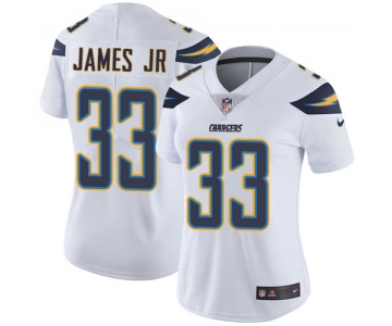 Nike Chargers #33 Derwin James Jr White Women's Stitched NFL Vapor Untouchable Limited Jersey