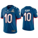 Men's Los Angeles Rams #10 Cooper Kupp Blue 2022 Pro Bowl Vapor Untouchable Stitched Limited Jersey