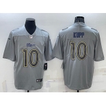 Men's Los Angeles Rams #10 Cooper Kupp Grey Atmosphere Fashion Vapor Untouchable Stitched Limited Jersey