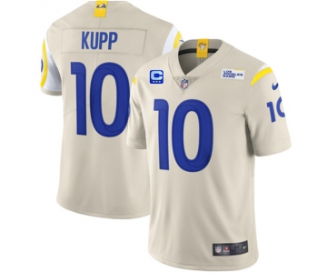 Men's Los Angeles Rams 2022 #10 Cooper Kupp Bone White With 3-star C Patch Vapor Untouchable Limited Stitched NFL Jersey