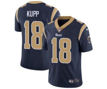 Nike Los Angeles Rams #18 Cooper Kupp Navy Blue Team Color Men's Stitched NFL Vapor Untouchable Limited Jersey