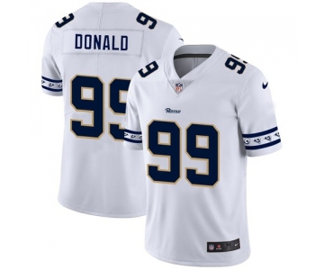 Los Angeles Rams #99 Aaron Donald Nike White Team Logo Vapor Limited NFL Jersey