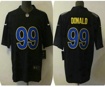 Men's Los Angeles Rams #99 Aaron Donald Black 2021 Vapor Untouchable Limited Stitched Jersey