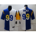 Men's Los Angeles Rams #99 Aaron Donald Blue White Two Tone 2021 Vapor Untouchable Stitched Nike Limited Jersey