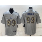 Men's Los Angeles Rams #99 Aaron Donald Grey Atmosphere Fashion Vapor Untouchable Stitched Limited Jersey