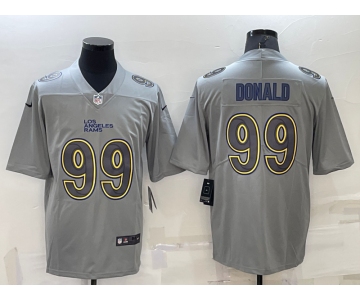 Men's Los Angeles Rams #99 Aaron Donald Grey Atmosphere Fashion Vapor Untouchable Stitched Limited Jersey