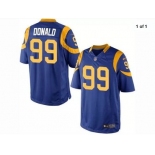 Men's Los Angeles Rams #99 Aaron Donald Royal Blue Alternate Nike Game Jersey