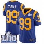 Men's Los Angeles Rams #99 Aaron Donald Royal Blue Nike NFL Alternate Vapor Untouchable Super Bowl LIII Bound Limited Jersey