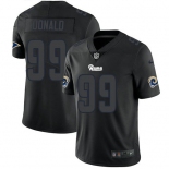 Nike Rams 99 Aaron Donald Black Men's Stitched NFL Limited Rush Impact Jersey