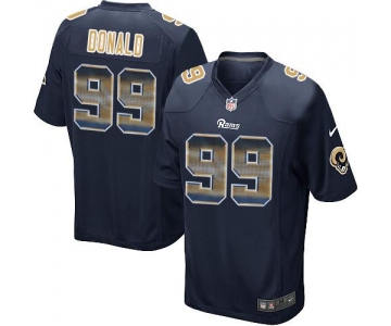 Nike Rams #99 Aaron Donald Navy Blue Team Color Men's Stitched NFL Limited Strobe Jersey