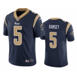 Men's Los Angeles Rams #5 Jalen Ramsey Navy Vapor Untouchable Limited Stitched Jersey