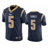 Men's Los Angeles Rams #5 Jalen Ramsey Navy Vapor Untouchable Limited Stitched Jersey