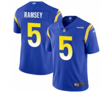 Men's Los Angeles Rams #5 Jalen Ramsey Royal Vapor Untouchable Limited Stitched Jersey