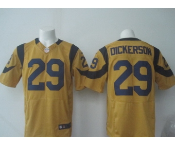 Men's Los Angeles Rams #29 Eric Dickerson Gold Retired Player NFL Nike Elite Jersey