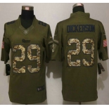 Men's St. Louis Rams #29 Eric Dickerson Green Salute to Service 2015 NFL Nike Limited Jersey