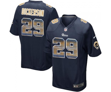 Nike Rams #29 Eric Dickerson Navy Blue Team Color Men's Stitched NFL Limited Strobe Jersey