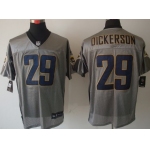 Nike St. Louis Rams #29 Eric Dickerson Gray Shadow Elite Jersey