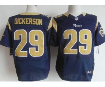 Nike St. Louis Rams #29 Eric Dickerson Navy Blue Elite Jersey