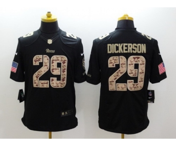 Nike St. Louis Rams #29 Eric Dickerson Salute to Service Black Limited Jersey