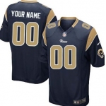 Kids' Nike St. Louis Rams Customized Navy Blue Game Jersey