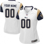Women's Nike St. Louis Rams Customized White Game Jersey