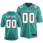 Men's Nike Miami Dolphins Customized 2013 Green Limited Jersey