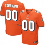 Men's Nike Miami Dolphins Customized Orange Elite Jersey