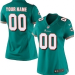 Women's Nike Miami Dolphins Customized Green Game Jersey