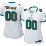 Women's Nike Miami Dolphins Customized White Game Jersey