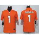 Women's Miami Dolphins #1 Tua Tagovailoa Orange 2020 Vapor Untouchable Stitched NFL Nike Limited Jersey