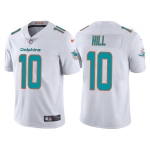 Men’s Miami Dolphins #10 Tyreek Hill White Vapor Untouchable Limited Stitched Football Jersey