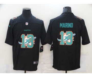 Men's Miami Dolphins #13 Dan Marino Black 2020 Shadow Logo Vapor Untouchable Stitched NFL Nike Limited Jersey