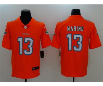 Men's Miami Dolphins #13 Dan Marino Orange 2017 Vapor Untouchable Stitched NFL Nike Limited Jersey