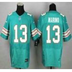 Miami Dolphins #13 Dan Marino Aqua Green Alternate 2015 NFL Nike Elite Jersey