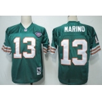 Miami Dolphins #13 Dan Marino Green 75TH Throwback Jersey