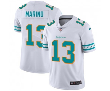 Miami Dolphins #13 Dan Marino Nike White Team Logo Vapor Limited NFL Jersey