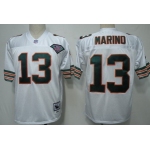 Miami Dolphins #13 Dan Marino White 75TH Throwback Jersey