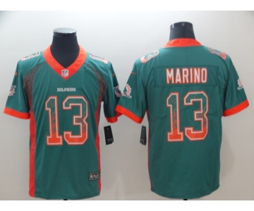 Nike Dolphins #13 Dan Marino Aqua Green Team Color Men's Stitched NFL Vapor Untouchable Limited Jersey