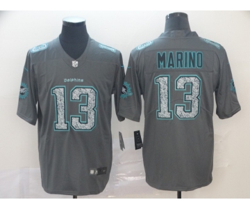 Nike Dolphins 13 Dan Marino Gray Camo Vapor Untouchable Limited Jersey